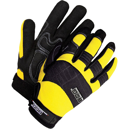 Heavy-Duty Performance Gloves with Padded Palms, Size Small, Synthetic Palm O-Max