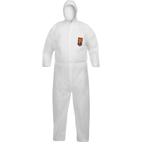 KleenGuard A40 Disposable Coveralls, Medium, White, Microporous O-Max