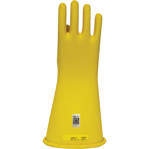 Arcguard Rubber Voltage Gloves, Size 8, 10" L O-Max