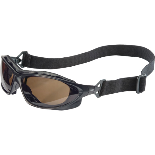 Uvex HydroShield&reg; Seismic&reg; Safety Goggles, SCT-Grey Lens, Anti-Fog/Anti-Scratch, Closed Vent O-Max