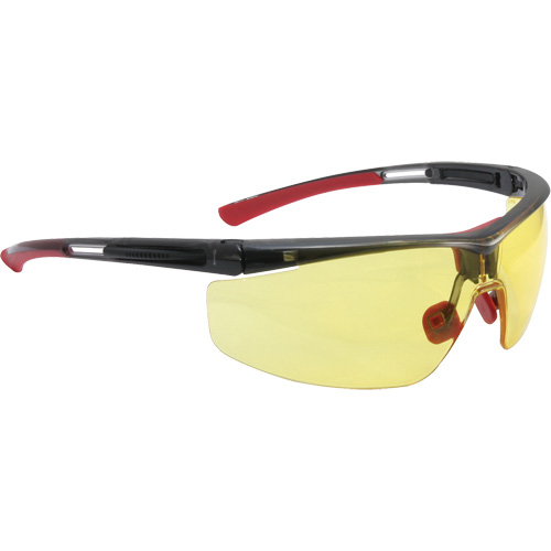 Uvex HydroShield&reg; North Adaptec Safety Glasses, Amber Lens, Anti-Fog/Anti-Scratch, ANSI Z87+/Meets/Exceeds CSA Z94.3 O-Max