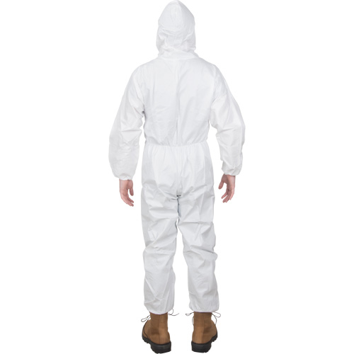 Premium Hooded Coveralls, Small, White, Microporous O-Max