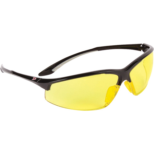 Dynamic Hummingbird Semi-Rimless Safety Glasses, Amber Lens, Anti-Fog, ANSI Z87+/Meets/Exceeds CSA Z94.3 O-Max