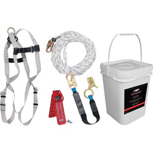 Dynamic Fall Protection Kit, Roofer's Kit O-Max
