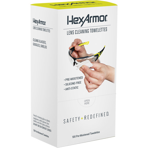 Lingettes nettoyantes pour verres, Paquet de 100 O-Max