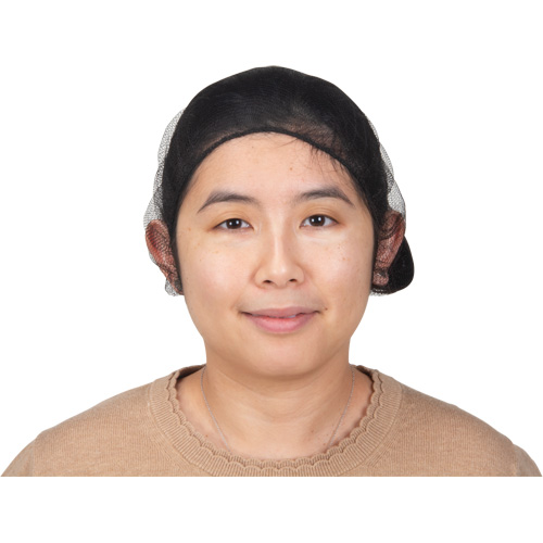 Hair Nets, Nylon, 21", Brown O-Max
