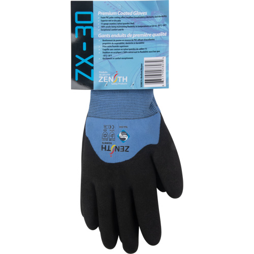 Gants enduits ZX-30° de premi&egrave;re qualit&eacute;, 2T-Grand, R&ecirc;vetement Mousse de PVC, Calibre 15, Enveloppe en Nylon O-Max