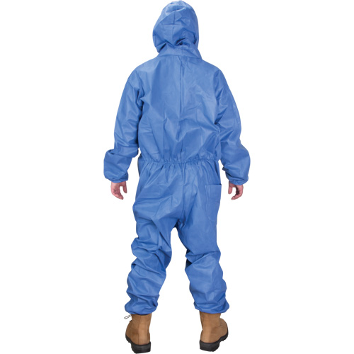 Hooded Coveralls, Medium, Blue, SMS O-Max