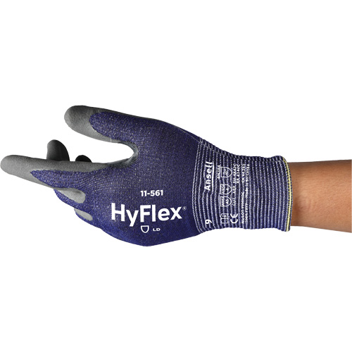 Gants r&eacute;sistants aux coupures HyFlex 11-561, Taille 5, Calibre 15, Rev&ecirc;tement Nitrile, Enveloppe en Intercept, EN 388 niveau C O-Max