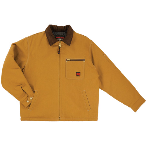 Veste de travail en toile lourde, Hommes, Moyen (grande taille), Brun O-Max