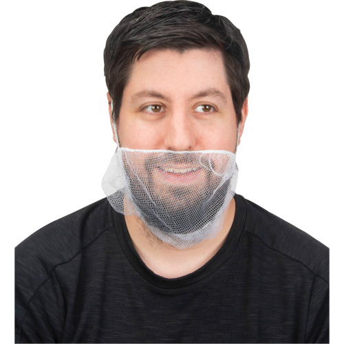 Beard Nets, Nylon, White O-Max