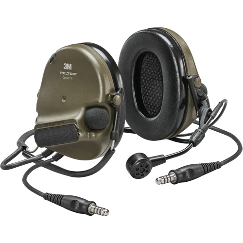 Peltor ComTac VI NIB Dual Lead Headset, Neckband Style, 22 dB O-Max