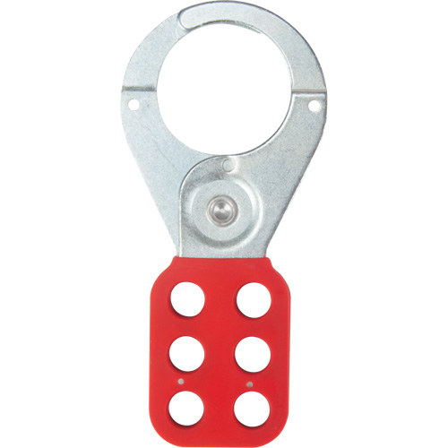 Safety Lockout Hasp, Red O-Max