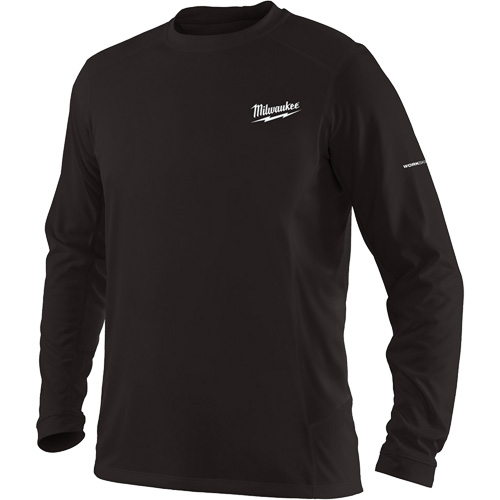 T-shirt &agrave; manches longues Workskin, Hommes, Petit, Noir O-Max