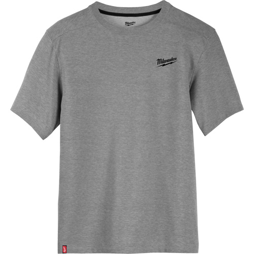 Hybrid Work Tee Shirt, Men's, Small, Grey O-Max