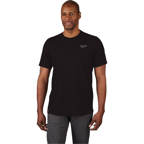 Hybrid Work Tee Shirt, Men's, Small, Black O-Max