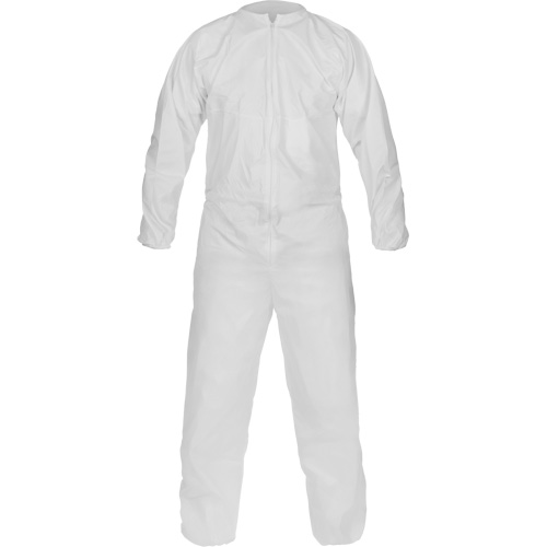 Combinaison non st&eacute;rile de fabrication &eacute;co-efficace CleanMax, Moyen, Blanc, Microporeux O-Max
