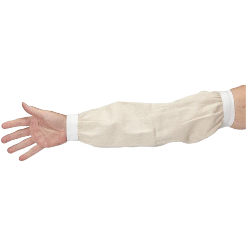Sleeves, 18", Cotton, White O-Max