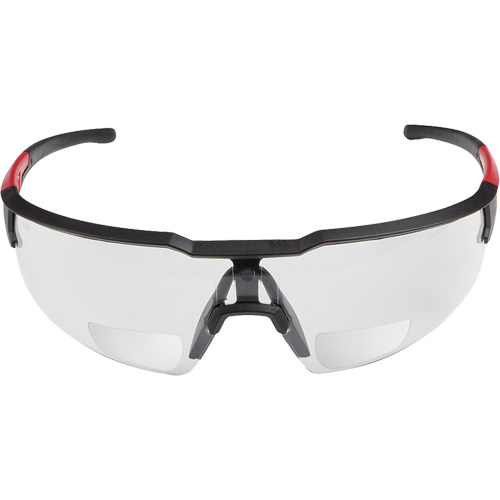 Magnified Safety Glasses, Anti-Scratch, Clear, 1.0 Diopter O-Max