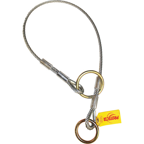 Cable Dual-Ring Adaptor, Tie-Off, Temporary Use O-Max