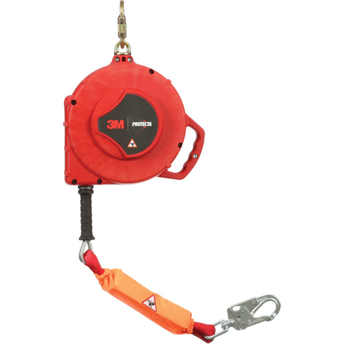 Cordage de s&eacute;curit&eacute; autor&eacute;tractable Rebel, 50', Acier galvanis&eacute;, Pivotant O-Max