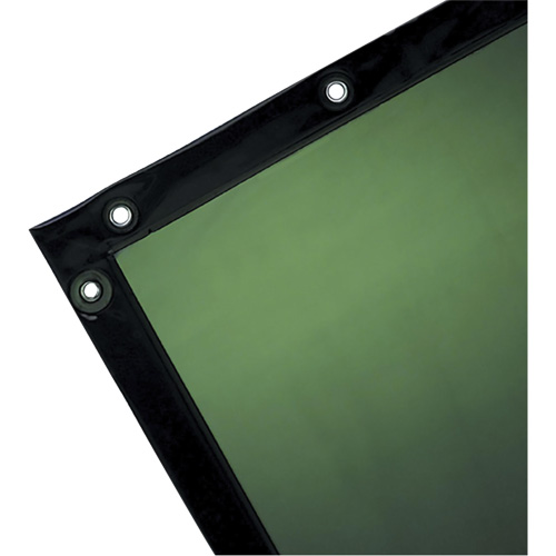 Rideau pour soudure, 72" x 96", Transparence Moyenne, Vert O-Max