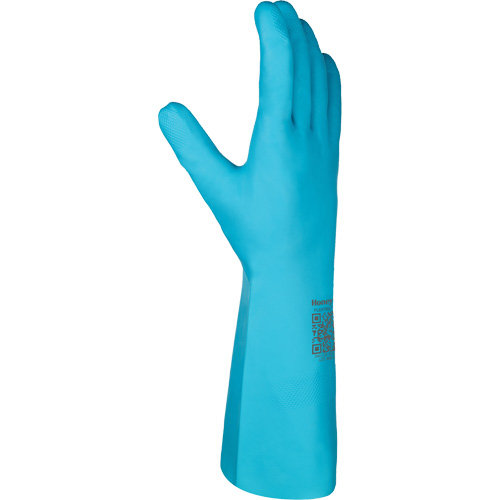 Flextril Chemical Gloves, Size 7, 12.5" L, Nitrile, Nylon Inner Lining O-Max