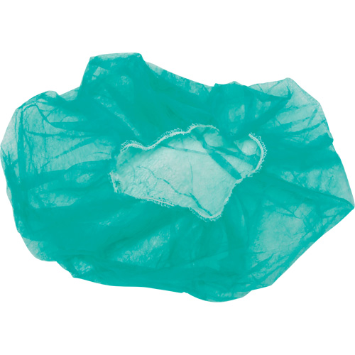 Bonnets bouffants, Polypropyl&egrave;ne, 24", Vert O-Max