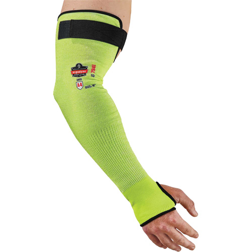 Manche de protection contre la coupe ProFlex 7941-PR, TenaLux, 18", ASTM ANSI niveau A4/EN 388 niveau D, Lime haute visibilit&eacute; O-Max