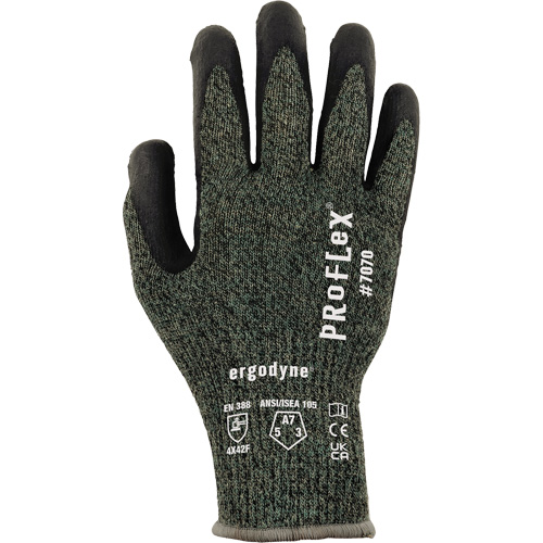Gants enduit de nitrile r&eacute;sistant &agrave; la coupe ProFlex 7070, Taille Petit, Calibre 13, Rev&ecirc;tement Nitrile, Enveloppe en Aramide, ASTM ANSI niveau A7/EN 388 niveau F O-Max