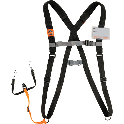 Squids 3138 Padded Barcode Scanner Harness & Lanyard for Mobile Computers, Fixed Length, Loop O-Max