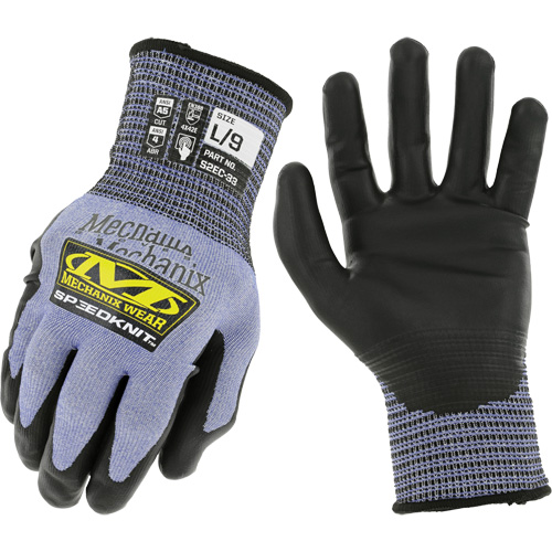 Gants r&eacute;sistants aux coupures SpeeKnit S2EC33, Taille Moyen/8, Calibre 18, Rev&ecirc;tement Ur&eacute;thane, Enveloppe en PEHP/Tungst&egrave;ne, ASTM ANSI niveau A5/EN 388 niveau D O-Max