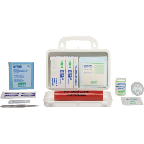 Trousse de premiers soins, R&eacute;pond &agrave; la norme CSA Z1220-17 type 1 individuelle, Personnel (1 travailleur) O-Max