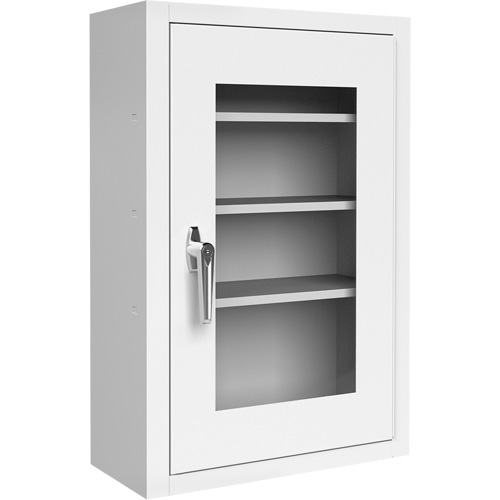 Armoire &agrave; pharmacie verrouillable avec porte en Plexiglas O-Max