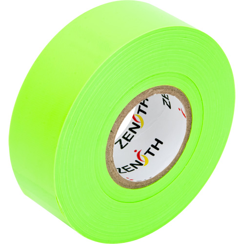 Ruban pour signalisation, 1,1875" la x 164' lo, Vert fluorescent O-Max