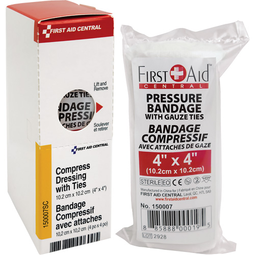 Recharge de bandages compressifs avec attaches SmartCompliance, 4" lo x 4" la O-Max