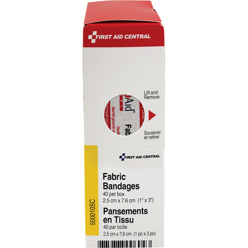 Recharge de bandages adh&eacute;sifs SmartCompliance, Rectangulaire/carr&eacute;e, 3", Tissu, Non st&eacute;rile O-Max