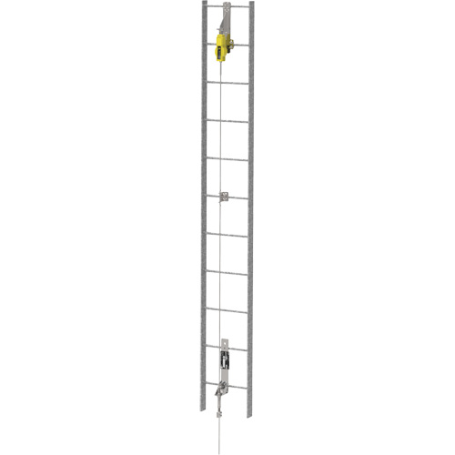Latchways&reg; Vertical Ladder Lifeline Kit, Stainless Steel O-Max