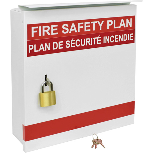 Boîte pour plan de s&eacute;curit&eacute; en cas d'incendie O-Max