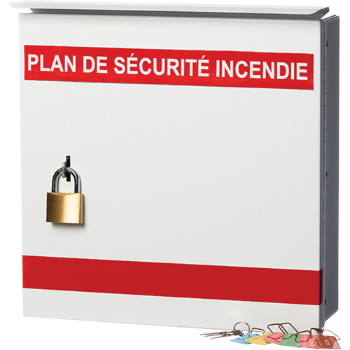 Boîte pour plan de s&eacute;curit&eacute; en cas d'incendie O-Max