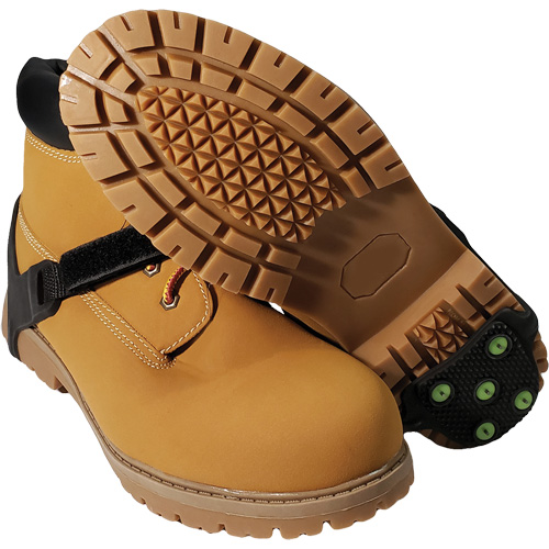 Icetred Heel Traction Device, Rubber/Tungsten Carbide, Stud Traction, One Size O-Max