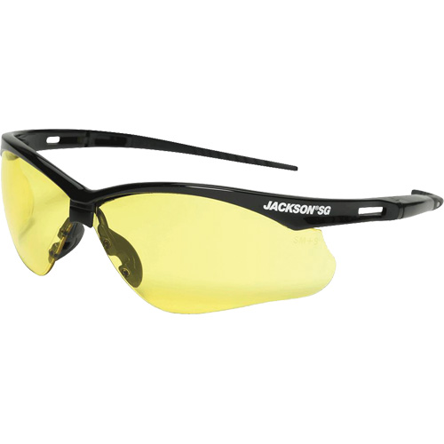 Lunettes de s&eacute;curit&eacute;, Lentille Ambr&eacute;e, Anti-&eacute;gratignures, ANSI Z87+/R&eacute;pond ou surpasse la norme CSA Z94.3 O-Max