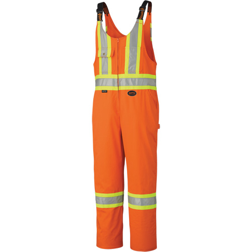 6617Z Combinaisons de s&eacute;curit&eacute; avec fermetures &agrave; glissi&egrave;re aux jambes, Poly-coton, 36, Orange haute visibilit&eacute; O-Max