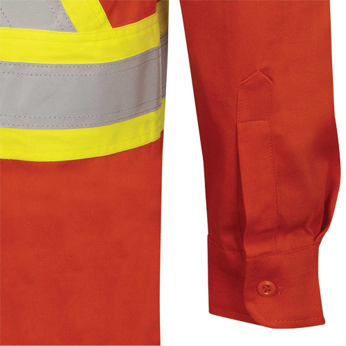 7743 Chemise de s&eacute;curit&eacute; ignifug&eacute;e FR-Tech, Petit, Orange haute visibilit&eacute; O-Max