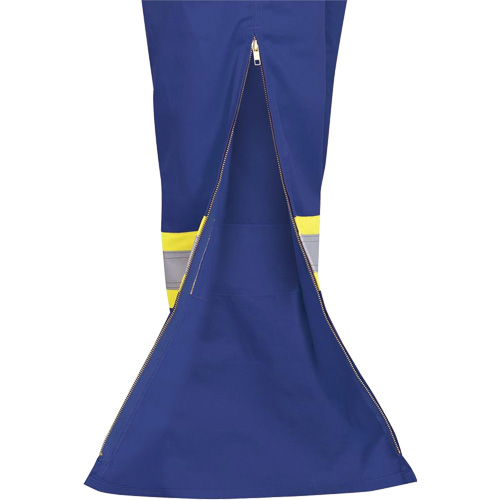 7706 Combinaison ignifuge FR-Tech avec fermetures &agrave; glissi&egrave;re aux jambes, Taille 36, Bleu royal, 9,7 cal/cm² O-Max