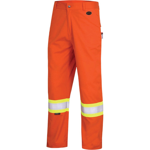 7763 FR-Tech&reg; 88/12 Arc Rated High-Visibility Safety Pants, 36, x 34, High Visibility Orange, 9.7 cal/cm² O-Max