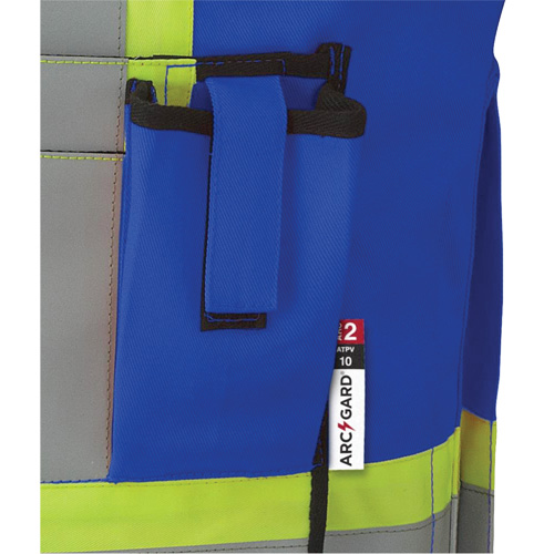 7733 Veste d'arpenteur ignifuge et r&eacute;sistant aux arcs &eacute;lectriques FR-Tech, Petit, Bleu royal, 9,7 cal/cm² O-Max