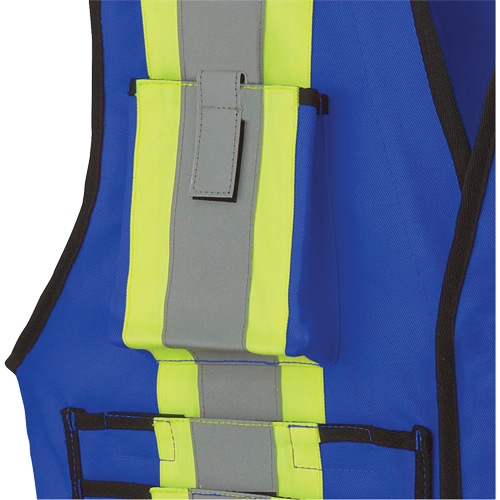 7733 Veste d'arpenteur ignifuge et r&eacute;sistant aux arcs &eacute;lectriques FR-Tech, Petit, Bleu royal, 9,7 cal/cm² O-Max