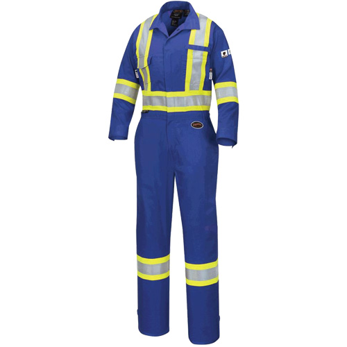 7704W Combinaison FR-Tech ignifuge/contre les arcs pour femme, Taille T-petit, Bleu royal, 10 cal/cm² O-Max