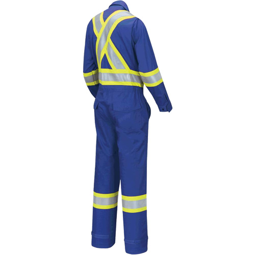 7704W Combinaison FR-Tech ignifuge/contre les arcs pour femme, Taille T-petit, Bleu royal, 10 cal/cm² O-Max